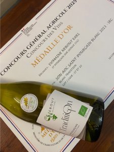 506 Diplome Medaille Or 2025 Domaine Nebout Vignoble Vins Vigneron Saint Pourcain Allier Auvergne
