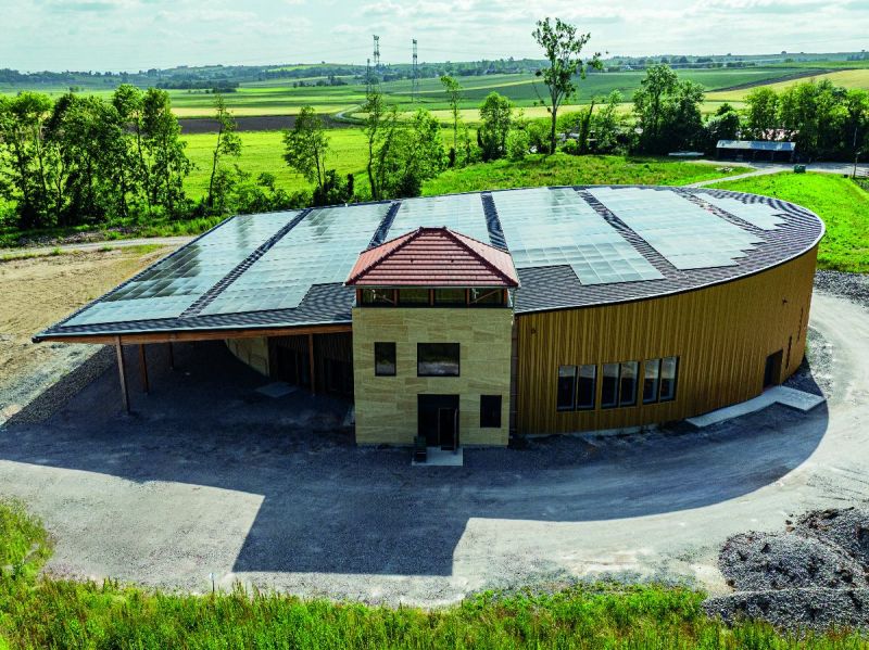549 Batiment Nouvelle cave Domaine Nebout Vignoble Vins Vigneron Saint Pourcain Allier Auvergne