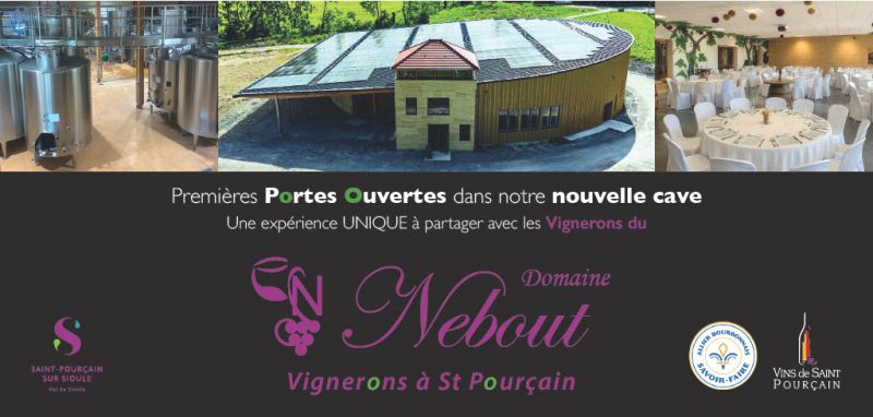 595 Invitation 2026 Recto Domaine Nebout Vignoble Vins Vigneron Saint Pourcain Allier Auvergne